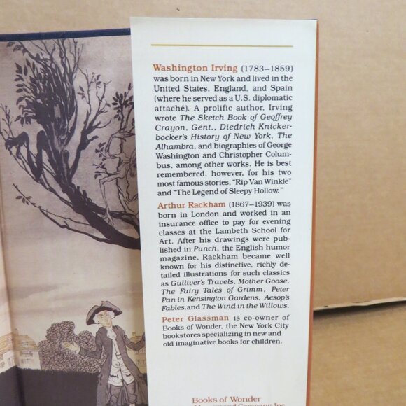 The Legend of Sleepy Hollow Washington Irving 1990 1st Ed HCDJ Literature - Picture 7 of 13